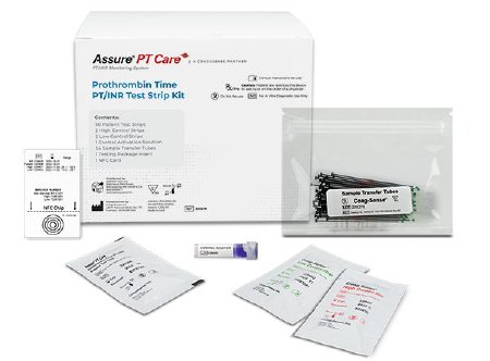 Assure® PT Care Prothrombin Time Coagulation Test Kit (PT/INR), 50 Tests