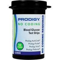 Prodigy® No Coding Blood Glucose Test Strips, 50 Count