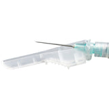 Safety Hypodermic Needle, McKesson Prevent®, 1 Inch Length, 25 Gauge, Ultra Thin Wall, Hinged Safety Needle, Box of 100
