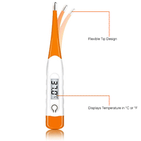 Flex-Tip Oral Digital Stick Thermometer, Orange