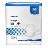 Unisex Adult Incontinence Brief, McKesson, Ultra, Disposable, Heavy Absorbency