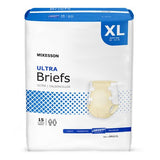 Unisex Adult Incontinence Brief, McKesson, Ultra, Disposable, Heavy Absorbency