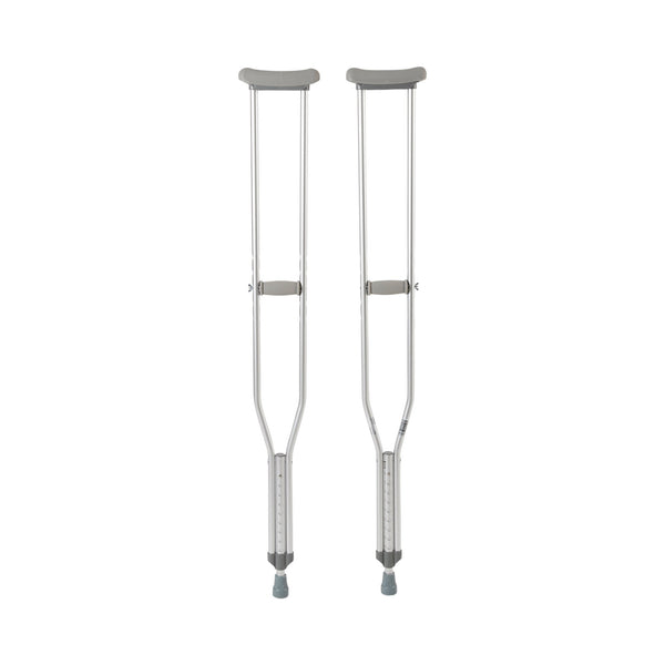 Underarm Crutches, McKesson, Aluminum Frame, Tall Adult, 350 lbs. Weight Capacity, 53- 61 Inch Height
