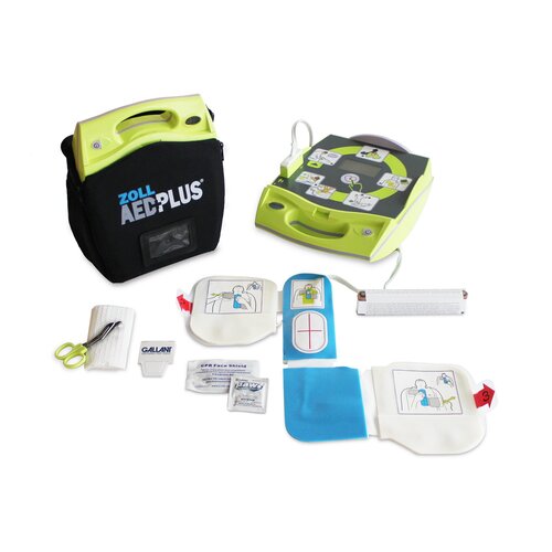 Zoll Medical AED Plus®, Automatic AED Unit, Electrode Pads Contact