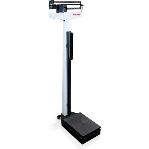 Rice Lake RL-MPS-50 Mechanical Physician Scale with Height Rod, 450 lb x 4 oz