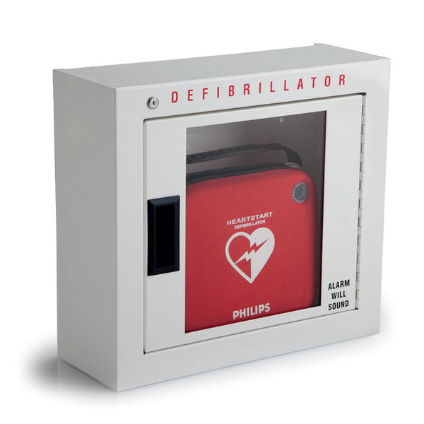 Phillips Heartstart AED Cabinet, Wall Mount, Heavy Gauge Steel