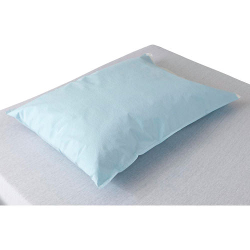 Medline NON24346 Disposable Tissue/Poly Pillowcases, 30"L x 21"W, Blue, 100/Case