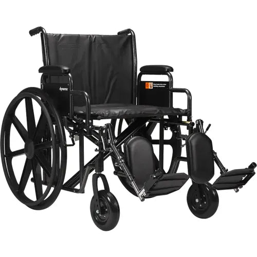 Dynarex DynaRide™ Wheelchair, Elevating Legrest & Detachable Desk Arm, 24"W Seat